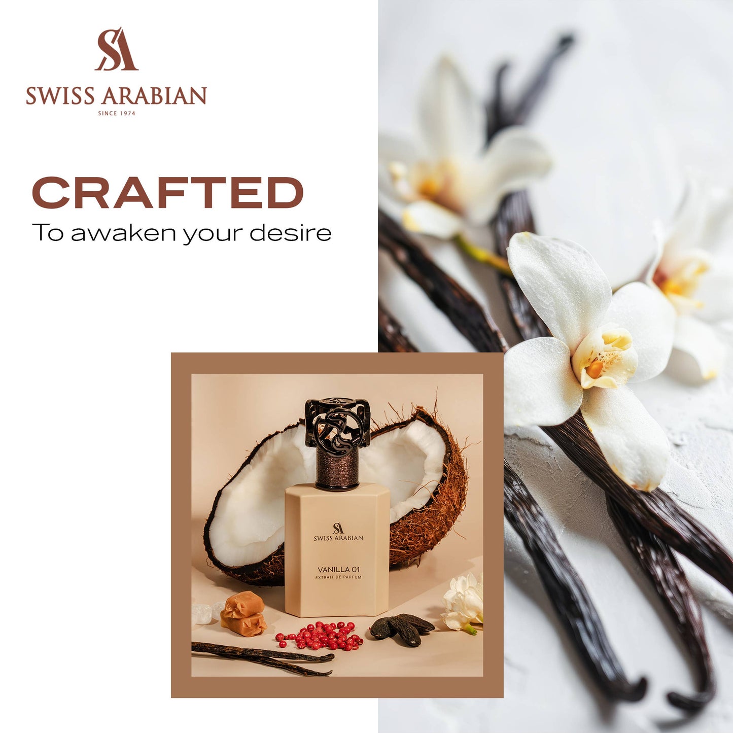 SWISS ARABIAN - Swiss Arabian Vanilla 01 Extrait de Parfum for Women 75ml - Fragrance On A Barrel