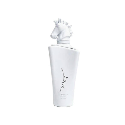 Lattafa Maahir Honor Eau de Parfum im eleganten Flakon, luxuriöse Duftkomposition, ideal für besondere Anlässe.