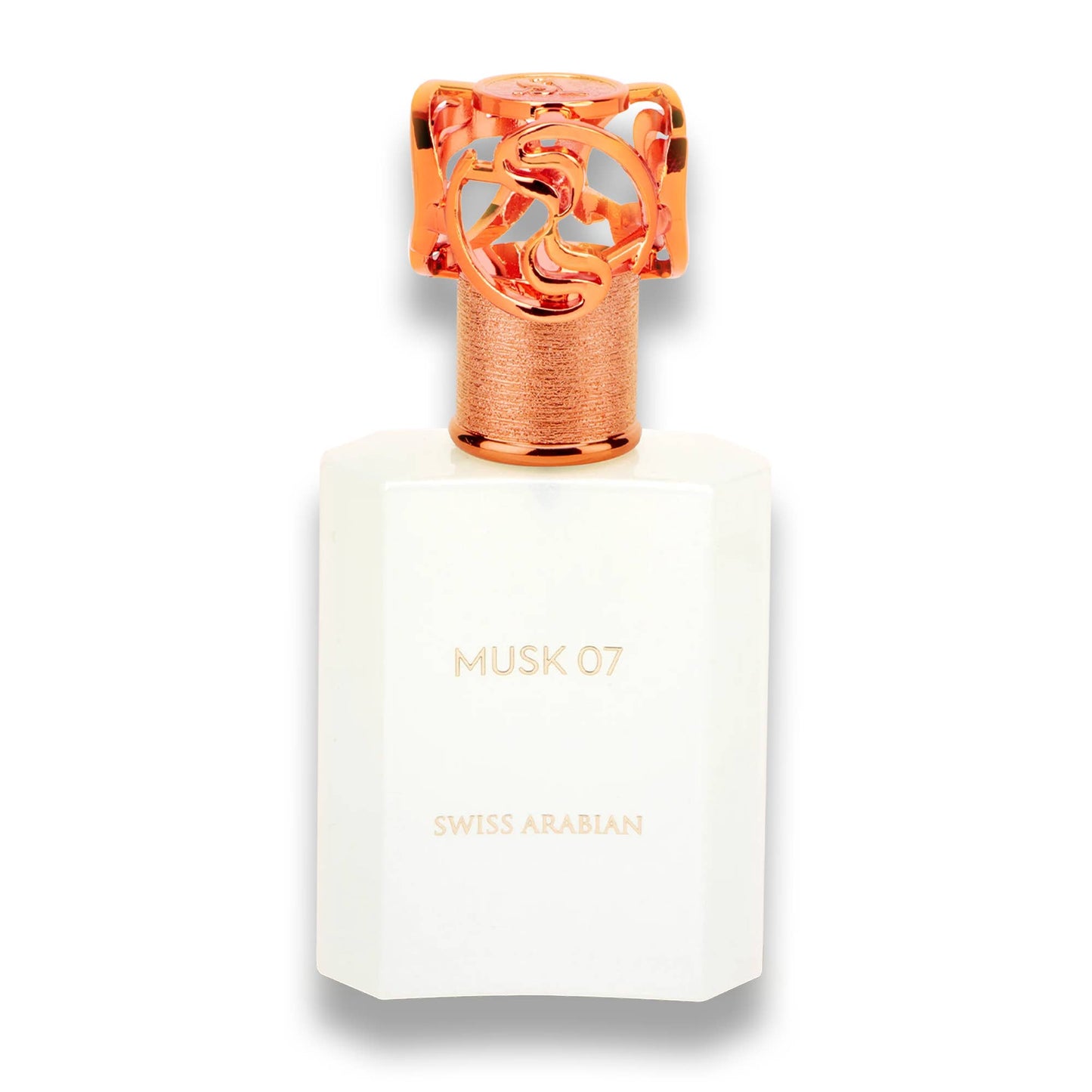 SWISS ARABIAN Musk 07 Eau de Parfum, elegante Flasche mit aromatischem Duft, typisch für SWISS ARABIAN Parfums
