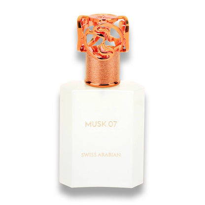SWISS ARABIAN Musk 07 Eau de Parfum, elegante Flasche mit aromatischem Duft, typisch für SWISS ARABIAN Parfums