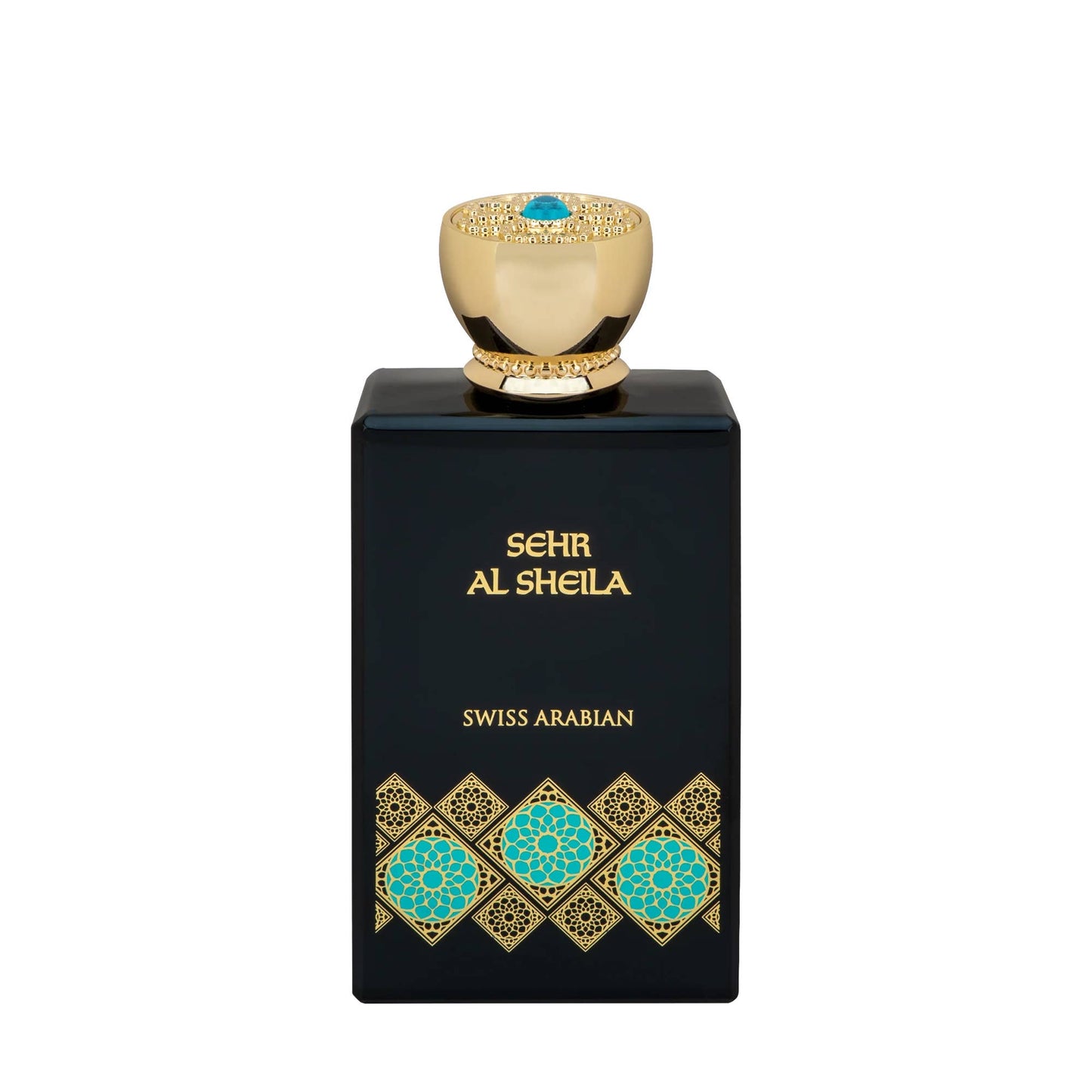 SWISS ARABIAN Sehr Al Sheila Eau de Parfum Flasche mit eleganter Gestaltung und orientalischem Duftdesign.