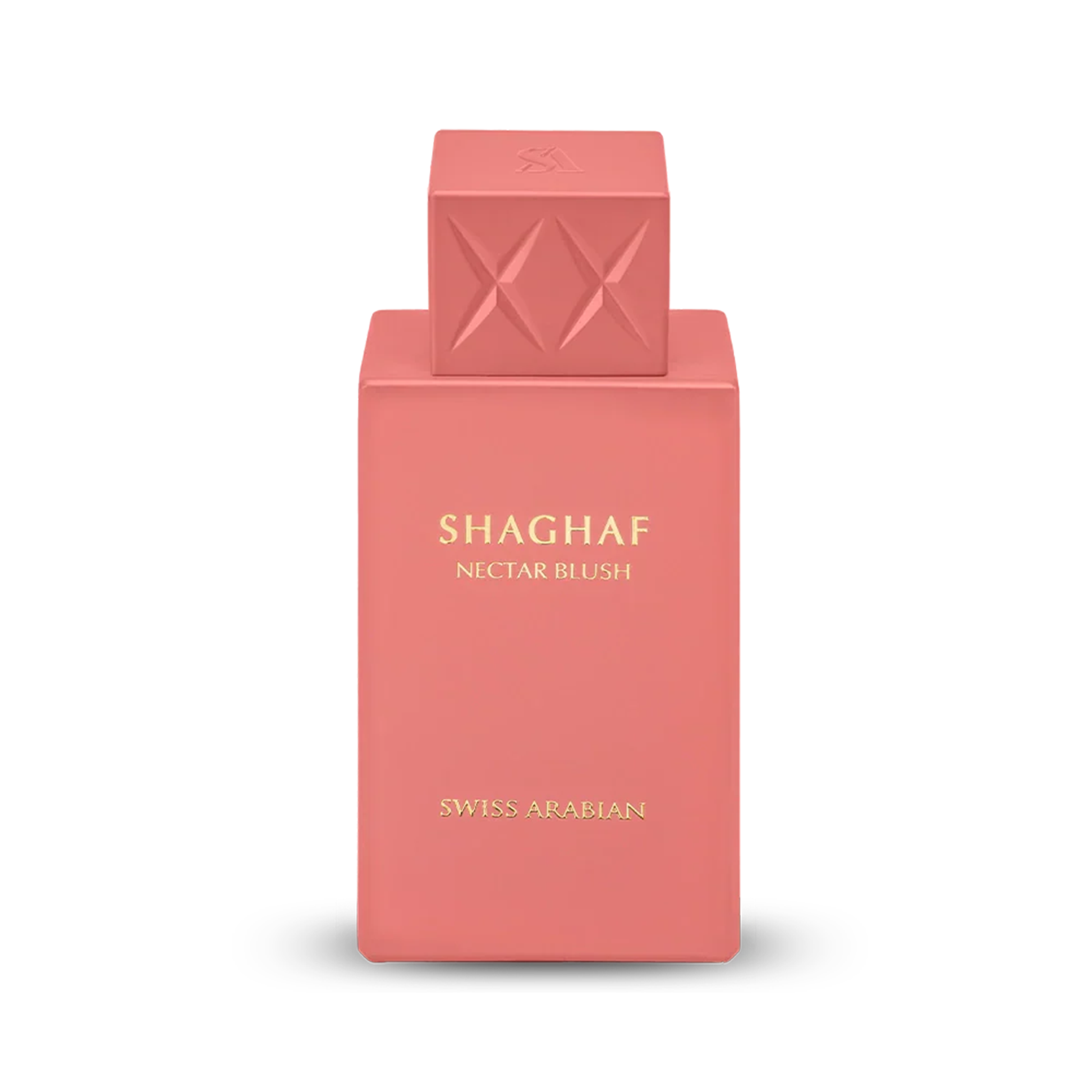 SWISS ARABIAN Nectar Blush Eau de Parfum Flasche mit elegantem Design, floral und fruchtig duftende Parfümflasche.