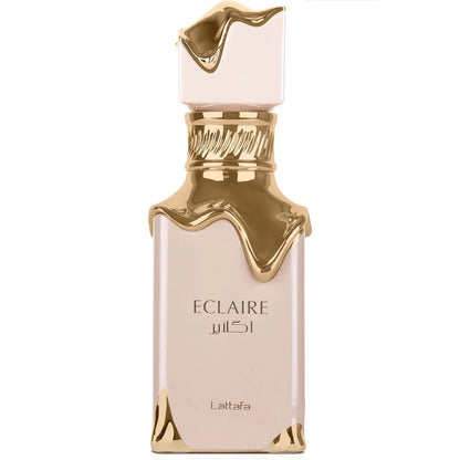 Lattafa Eau de Parfum Eclaire in 100 ml Flasche, elegantes Parfüm mit blumigen und frischen Duftnoten, stilvolle Verpackung.