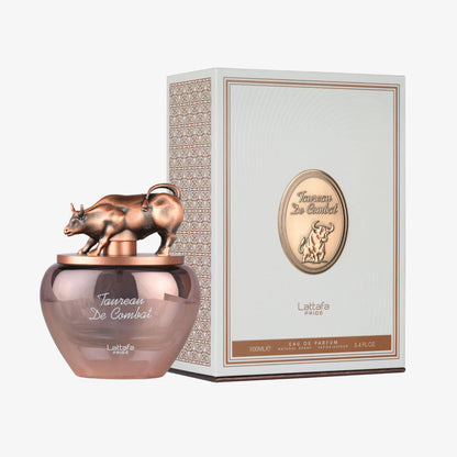 Lattafa Pride Taureau De Combat Parfümflasche mit Verpackung, elegantes Design, aromatisches Parfüm für Männer